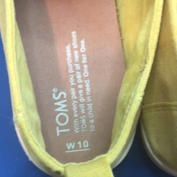 Toms Alpargata suede ruffle 10w shoes - Picture 6 of 7